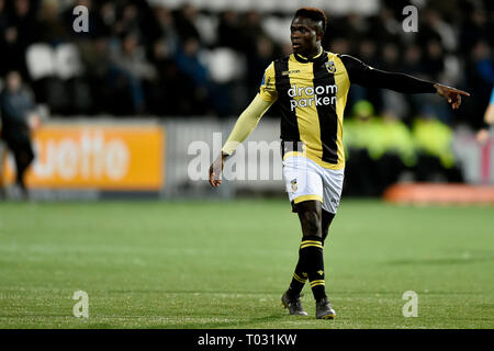 ALMELO, 16-03-2019, Almelo, Polman Stadion, Saison 2018 / 2019, Eredivisie, Heracles Almelo - Vitesse Vitesse, player Hilary Gong während des Spiels Herakles - Vitesse 3-2 Stockfoto