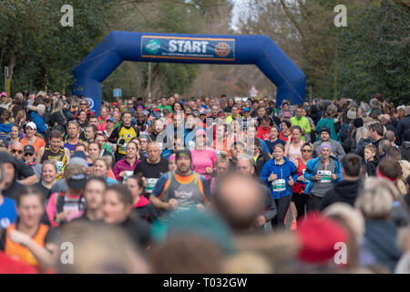 Essex, UK. 17. März 2019. Brentwood Halbmarathon und Fun Run Credit Ian Davidson/Alamy leben Nachrichten Stockfoto