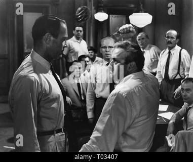 12 GESCHWORENEN, Henry Fonda, JOHN FIEDLER, LEE J. COBB, GEORGE VOSKOVEC, MARTIN BALSOM, 1957 Stockfoto