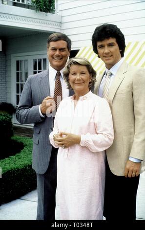 LARRY HAGMAN, Barbara Bel Geddes, Patrick Duffy, Dallas, 1978 Stockfoto