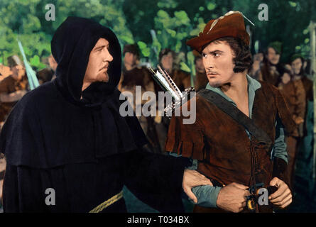 ERROL FLYNN, DIE ABENTEUER VON ROBIN HOOD, 1938 Stockfoto