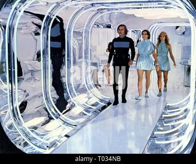 FARRAH FAWCETT, Jenny Agutter, MICHAEL YORK, LOGAN'S RUN, 1976 Stockfoto