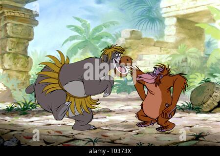 BALOO der Bär, AFFE KING LOUI, DAS DSCHUNGELBUCH, 1967 Stockfoto