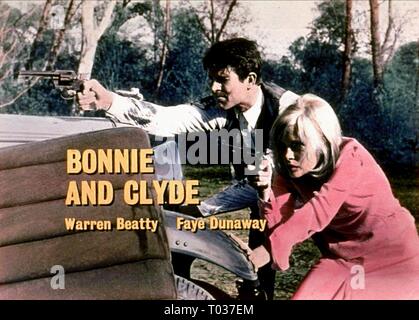 WARREN BEATTY, Faye Dunaway, Plakat, BONNIE UND CLYDE, 1967 Stockfoto