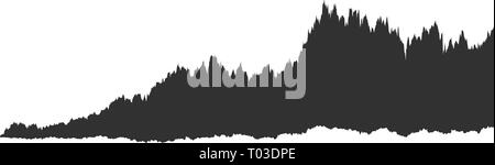 Infografik von Spectrum Black Noise sound Wellenform, Diagramm, Grafik Konzept. Vector Illustration Stock Vektor