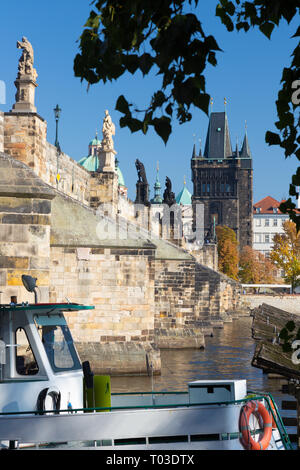 Prag - die Charles Braut aus West. Stockfoto