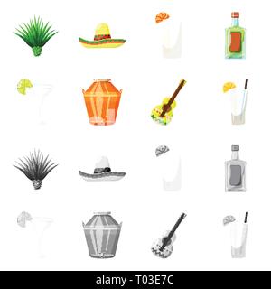 Agave, Sombrero, Cocktail, Flasche, Brennerei, Gitarre, Pflanze, mexikanischen, Glas, Alkohol-, Prozess-, Ornament, Blatt, Spanisch, Wodka, kalt, Schokolade, Kaktus, Hut, Zitrone, Trinken, Industrie, Folk, Stück, Thorn, Kostüm, Kalk, Whiskey, Wasser, traditionelle, Cafe, Latein, Karneval, nationalen, Mexiko, Tequila, Fajita, Fiesta, Party, Feier, fest, Vector, Icon, Illustration, isoliert, Sammlung, Design, Element, Grafik, Vektor, Vektoren, Stock Vektor