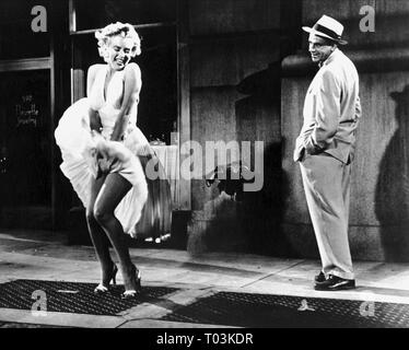 MARILYN MONROE, TOM EWELL, das verflixte siebte Jahr, 1955 Stockfoto