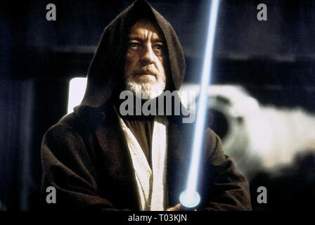 ALEC GUINNESS, Star Wars: Episode IV - Eine neue Hoffnung, 1977 Stockfoto
