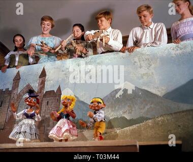 CHARMIAN CARR, Julie Andrews, Heather Menzies, DUANE CHASE, Nicholas Hammond, PEGGY WOOD, der Klang der Musik, 1965 Stockfoto