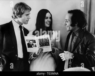 RYAN O'Neal und ALI MACGRAW & Erich Segal, LOVE STORY, 1970 Stockfoto