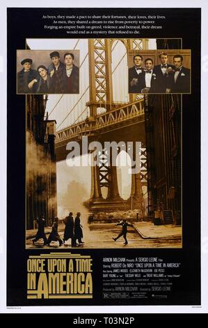 Film Poster, ES WAR EINMAL IN AMERIKA, 1984 Stockfoto