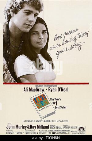 Film Poster, LOVE STORY, 1970 Stockfoto