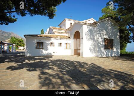 Anzeigen von Santo Domingo de Guzman Kirche, Benalmadena Pueblo, Costa del Sol, Andalusien, Spanien, Europa. Stockfoto