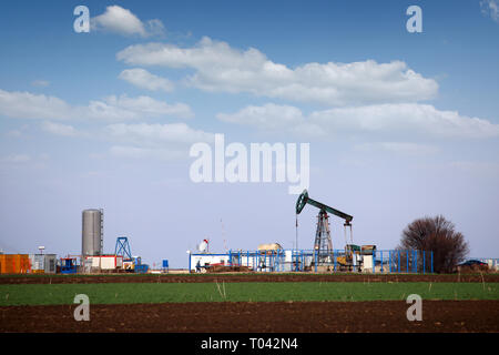 Ölpumpe Buchse im Ölfeld Stockfoto