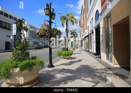 Rodeo Drive, Beverly Hills, Los Angeles, Kalifornien, USA Stockfoto