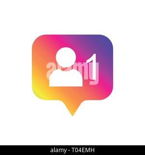 Anhänger Flachbild-Symbol. Flache einfaches Design. Symbol Anhänger. Symbol, Taste, Ui, Web. Social media Anhänger. Vector Illustration. Auf weissem isolieren Stock Vektor