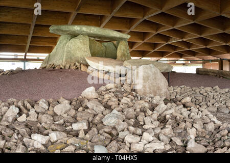 Dolmen de Dombate Megalith-monument in Galizien, Spanien Stockfoto