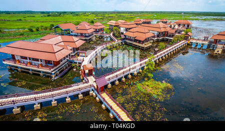 Thale Noi Wasserfluß und Vogelschutzgebiet Research Center, Thailand Stockfoto