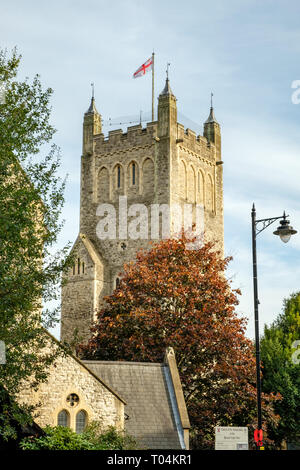 Kirche der Verkündigung der Heiligen Jungfrau Maria, High Street, Chislehurst, Kent Stockfoto