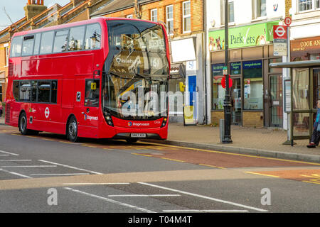 Stagecoach Alexander Dennis Enviro 400 London Transport Bus, High Street, Chislehurst Stockfoto