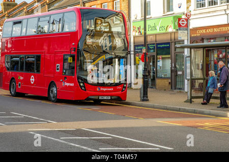 Stagecoach Alexander Dennis Enviro 400 London Transport Bus, High Street, Chislehurst Stockfoto