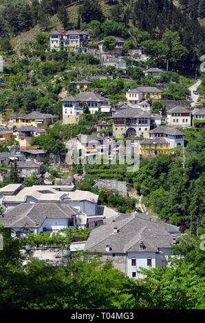 Albanien, Gjirokastra, UNESCO Weltkulturerbe Stockfoto