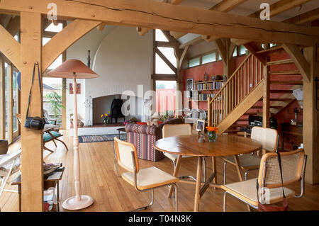 Scheune Innenraum UK Stockfoto