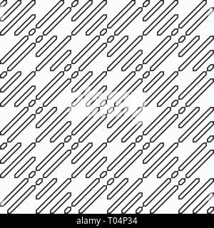Zusammenfassung nahtlose Muster. Regelmäßig wiederholte geometrische Formen. Parallel diagonalen Linien. Vektor monochromen Hintergrund. Stock Vektor