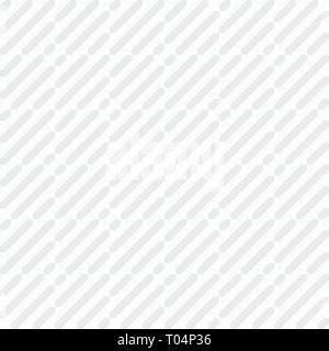 Zusammenfassung nahtlose Muster. Regelmäßig wiederholte geometrische Formen. Parallele diagonale Streifen. Weiße und graue geometrische Struktur. Vector Hintergrund. Stock Vektor