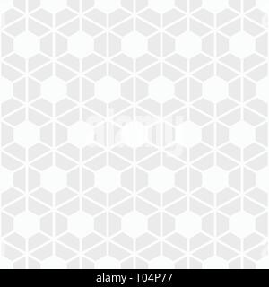 Zusammenfassung nahtlose Muster. Moderne, elegante Textur. Wiederkehrende geometrische hexagonalen Gitter. Weiße und graue geometrische Struktur. Chevron Elemente. Stock Vektor