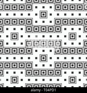 Zusammenfassung nahtlose Muster von Quadraten. Moderne, elegante Textur. Wiederholung der griechischen Muster. Lineare Stil. Vektor geometrischen Hintergrund. Stock Vektor