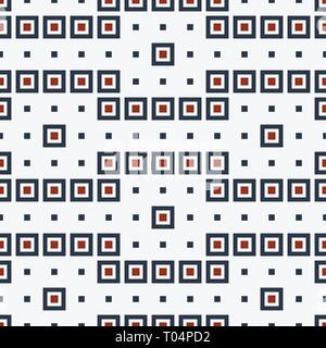 Zusammenfassung nahtlose Muster von Quadraten. Moderne, elegante Textur. Wiederholung der griechischen Muster. Vektor geometrische Farbe Hintergrund. Stock Vektor