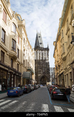 Der Pulverturm in Prag Stockfoto