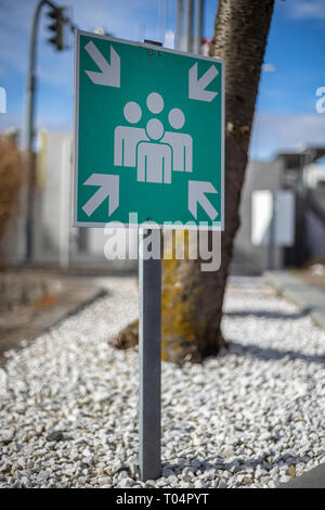 Not-Treffpunkt Stockfoto