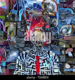 Surrealistische Komposition. Welt der Phantasie Stockfoto