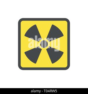 Gelbes Symbol flach gelb Vektor Symbol für Websites und Drucken. EPS 10. Stock Vektor