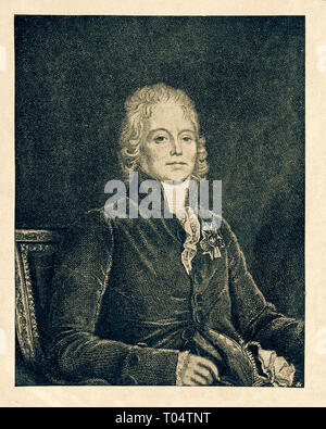 Charles Maurice de Talleyrand-Périgord, Digital verbesserte Reproduktion von Illustrierter Überblick über das Leben der Menschheit im 19. Jahrhundert, 1901 edition, Marx Verlag, St. Petersburg. Stockfoto