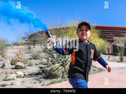 Pumpen Rauch, Rauch, Rauch, Naranjeros, bombas de Humo, humo, humo de Colores, Naranjeros Stockfoto