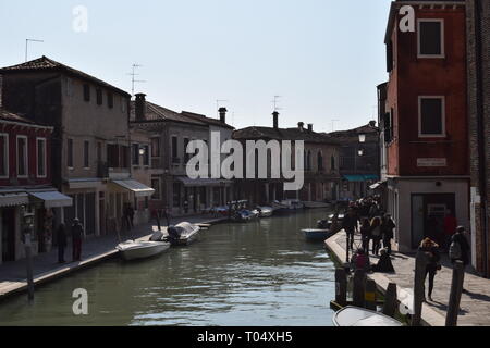 Screenshot des Venedig Glasherstellung Bezirk Stockfoto