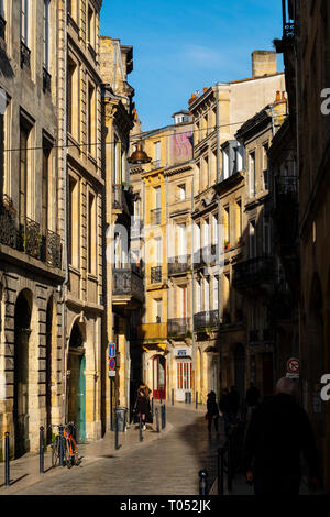 Gebäude in der Altstadt von Bordeaux. Region Aquitanien, Gironde Abteilung. Frankreich Europa Stockfoto