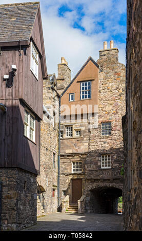 Backhaus schließen, weg von Canongate, Edinburgh, Schottland, Großbritannien Stockfoto