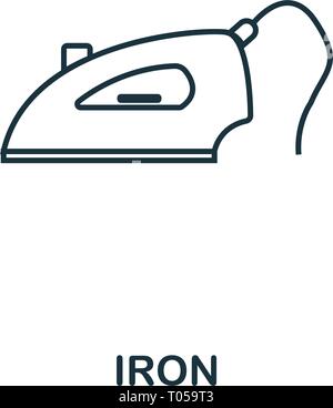 Bügeleisen Symbol. Dünne Design von Haushalt icons Collection. Creativeiron Symbol für Web Design, Anwendungen, Software, drucken Stock Vektor
