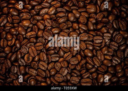 Kaffeebohnen full frame Stockfoto