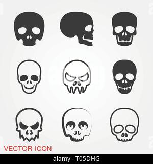 Totenkopf vektor Symbol Stock Vektor