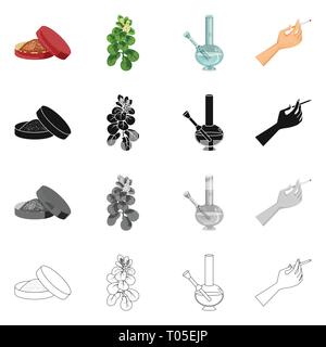 Schnupftabak, Blätter, Hookah, Hand, Lieferung, Blatt, Bong, arm, Box, Landwirtschaft, Halten, runde, botanische, Pause, Rauchen, Botanik, Rohr, schlecht, Behälter, Anlagen, Flasche, Feuer, Schaden, Risiko, Glas, Männer, Pulver, Art, Kapazität, Finger, verweigern, Stop, anti, Gewohnheit, Zigaretten, Tabak, Gesundheit, Nikotin, Rauchen, Statistiken, Set, Vector, Icon, Illustration, isoliert, Sammlung, Design, Element, Grafik, Vektor, Vektoren, Stock Vektor