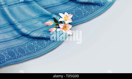 Thai Silk Pattern und Design Stockfoto