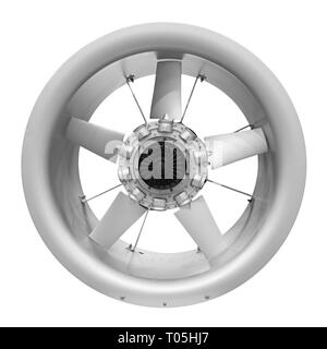 Air Turbine Lüfter für Lüftung und Klimaanlage auf weißem Hintergrund Stockfoto
