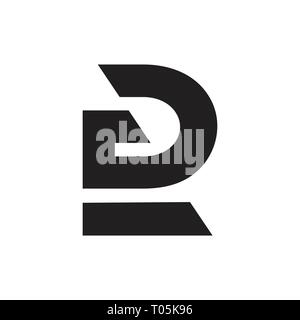 Zusammenfassung schreiben Gd einfache geometrische Dreieck logo Stock Vektor