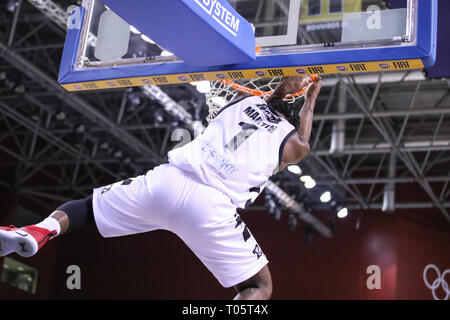 Turin, Italien. 17. März, 2019. Kelvin Martin (Virtus Bologna) während der Lega Basket Serie A 2018/2019 match Auxilium Fiat Torino vs Virtus Segafredo Bologna. Walter Bertagnoli/Alamy leben Nachrichten Stockfoto